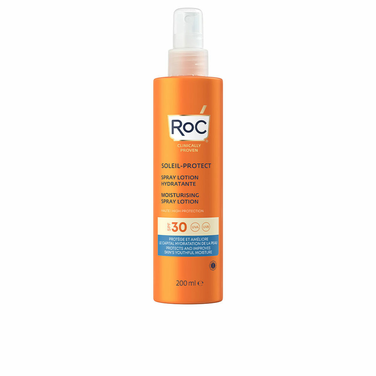 Spray Protetor Solar Roc Protección Solar Spf 30 200 ml Hidratante